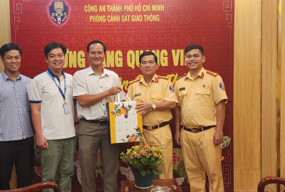 ĐOÀN TRƯỜNG ĐẠI HỌC CÔNG NGHỆ THÔNG TIN THĂM, CHÚC TẾT ĐOÀN PHÒNG CẢNH SÁT GIAO THÔNG ĐƯỜNG BỘ ĐƯỜNG SẮT, CÔNG AN THÀNH PHỐ HỒ CHÍ MINH (PC08)