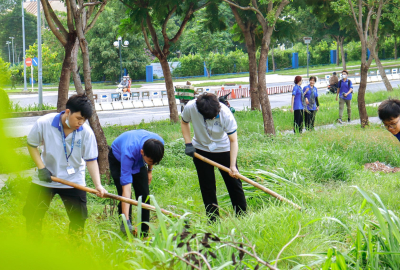 CHƯƠNG TRÌNH CLEAN4GREEN 2024 - CHỈNH TRANG KHU ĐÔ THỊ ĐHQG-HCM - ĐẢM NHẬN, TRIỂN KHAI ÍT NHẤT TUYẾN ĐƯỜNG "SÁNG - XANH - SẠCH - ĐẸP"