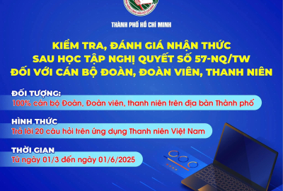 KIỂM TRA ĐÁNH GIÁ NHẬN THỨC SAU HỌC TẬP VỀ NGHỊ QUYẾT SỐ 57-NQ/TW